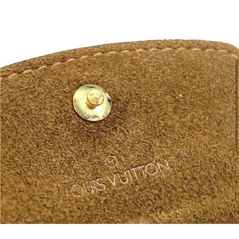 Authentic Louis Vuitton NEW cufflinks case damier ebene leather with box
